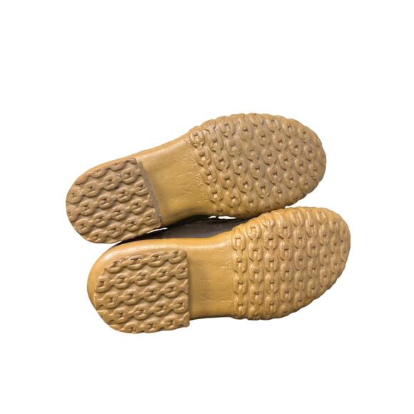 LL Bean Size 7 Men Duck Boot Shoe Maine Hunting Vintage Rubber Outdoor Brown Tan - Picture 11 of 12